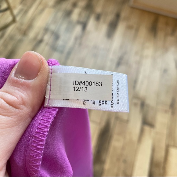 Express Purple Split Back Tank Chiffon - Picture 7 of 7